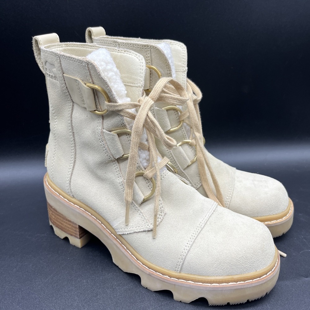 Sorel Women's Joan Now Lace Cozy Boots Women’s Size 7.5 Ankle Fur $169 RETAIL